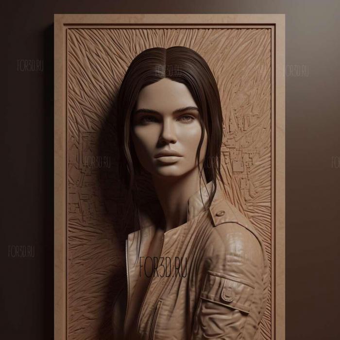 Kendall Jenner 1 stl model for CNC